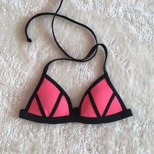 VS PINK bright orange bikini top